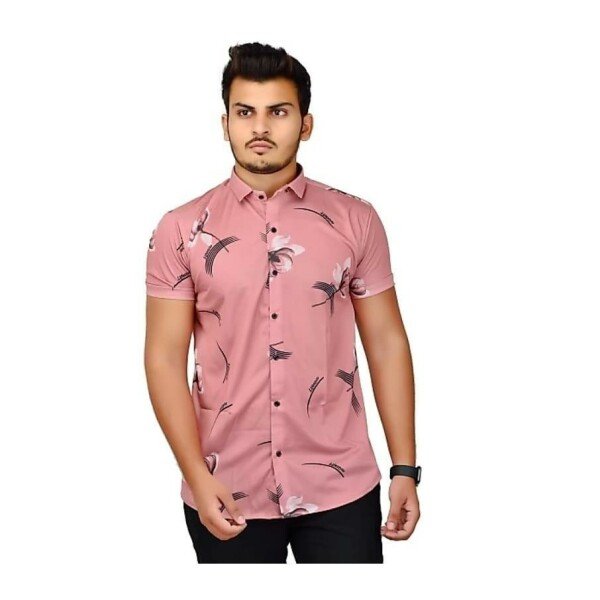 Lycra Printed Men's Shirt