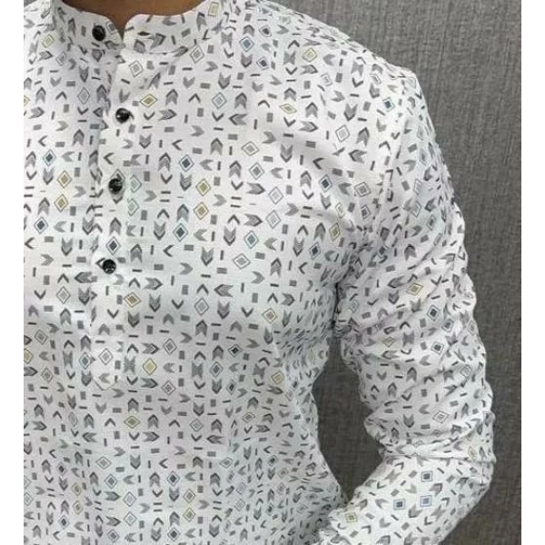 Latest Men's Cotton Printed Shirt