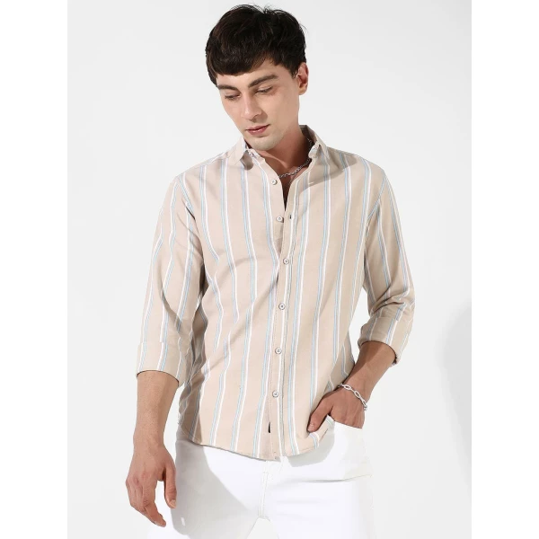 Striped Cotton Casual Shirt