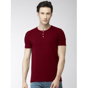 Mens Cotton Half Sleeve Round Neck Tshirt