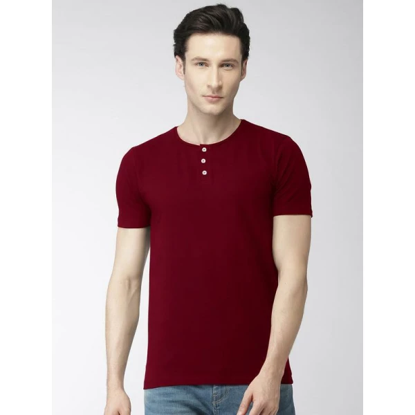 Mens Cotton Half Sleeve Round Neck Tshirt