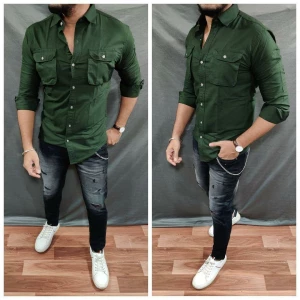 cotton solid casual shirt