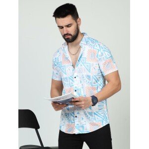 Men's Printed Rayon Half Sleeves Shirt