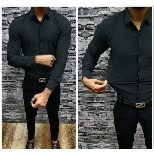 Mens Lycra Full Sleeves Casual Shirt