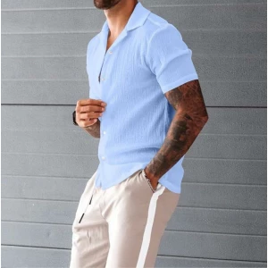 Solid Half Sleeves Casual Shirt