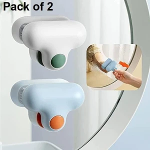 Glass Cleaner- T-Shaped Descaling Glass Brush, Bathroom Toilet Glass Mirror Wiper, Cleaning Brush( Pack of 2) (CLS-2309921)