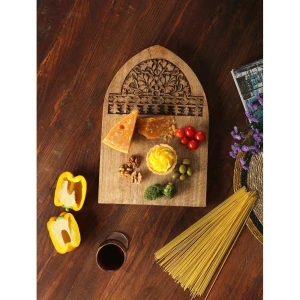 Buy Beige Brown Mango Wood Solid Cheese Boards