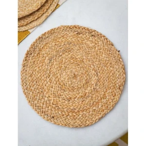 Buy Beige Brown Round Jute Mats