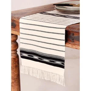 Buy Black Cotton Table Runner
