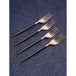 Buy Black Solid Stainless Steel Cutlery
