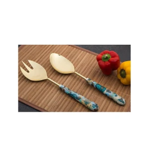 Buy Blue Hand Crafted Metal Cutlery