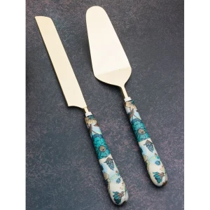 Buy Blue Hand Crafted Metal Cutlery