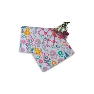 Buy Blue Rectangle Cotton Woven Mats