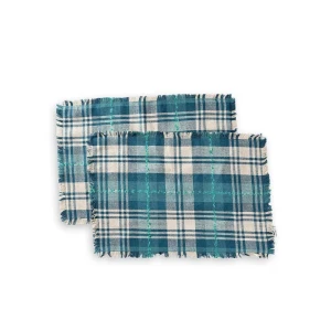 Buy Blue Silk Printed Rectangle Table Runner