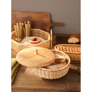 Buy Brown Wood Roti Box