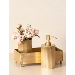 Buy Gold Brass Bathroom Set