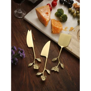Buy Gold Carved Steel Cutlery