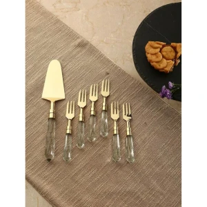 Buy Gold Carved Steel Cutlery