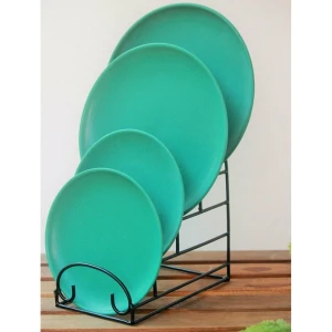 Buy Green Ceramic Round Serveware Plates