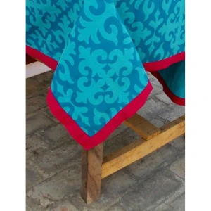 Buy Green Cotton Rectangle Printed Table Cloth