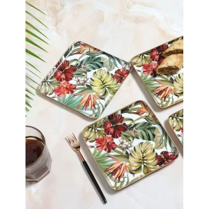 Buy Green Iron Square Hand Crafted Serveware Plates