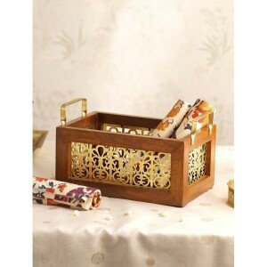 Buy Mango Wood Wood Hand Crafted Basket