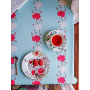 Buy Multicolour Cotton Rectangle Printed Table Cloth