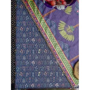 Buy Multicolour Hand Crafted Velvet Printed Rectangle Table Runner