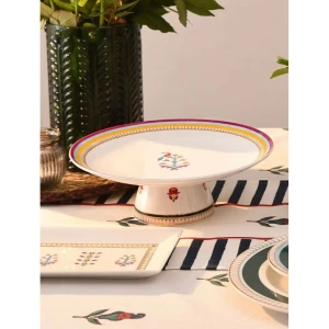 Buy Multicolour Porcelain Printed Plates