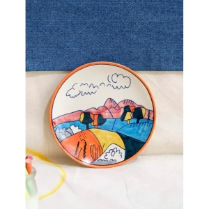 Buy Mustard Yellow Ceramic Hand Crafted Plates