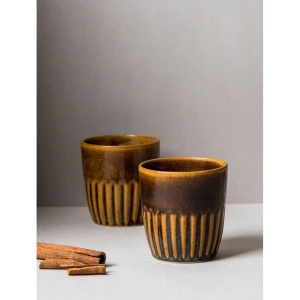 Buy Mustard Yellow Hand Crafted Stoneware Cup