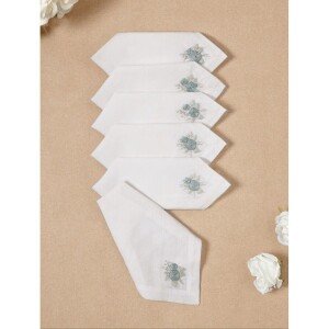 Buy Off White_Cream Cotton Printed Table Napkins