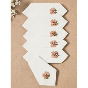 Buy Off White_Cream Cotton Printed Table Napkins