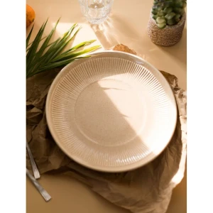 Buy Off White_Cream Hand Crafted Ceramic Plates
