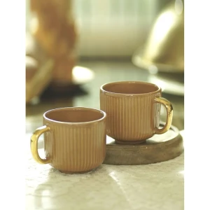 Buy Orange Hand Crafted Ceramic Cup