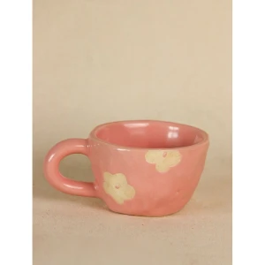 Buy Pink Hand Crafted Ceramic Cups