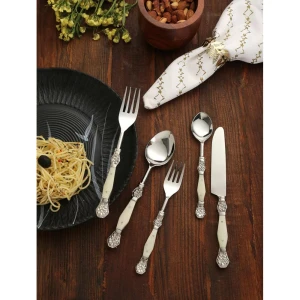 Buy Silver Carved Steel Cutlery