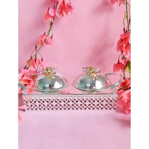Buy Silver Silver Plated Table Top Bowls
