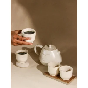 Buy White Hand Crafted Ceramic Cups