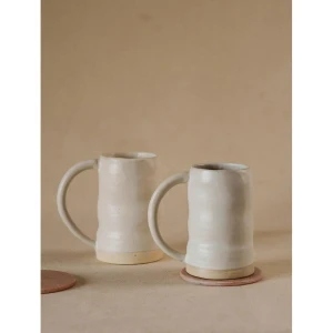 Buy White Hand Crafted Ceramic Cups